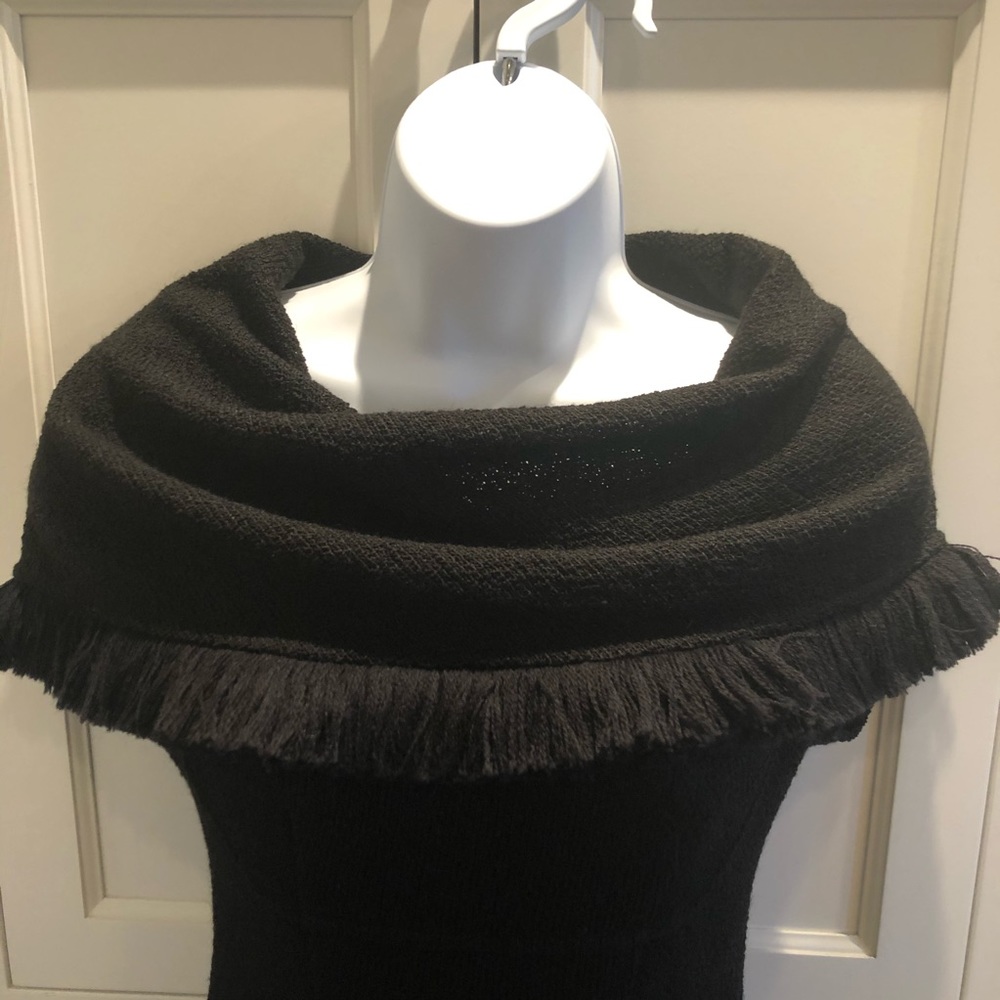 Tracy Reese Shawl Collar Black Dress - Picture 5 of 8